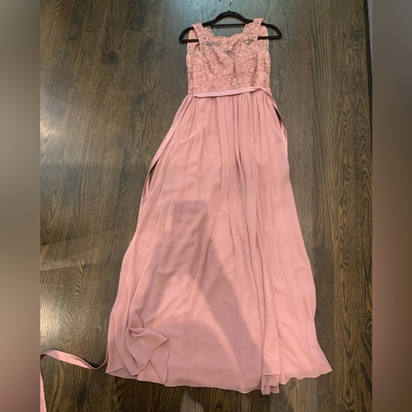 Azazie vintage mauve elly dress - Picture 3 of 3